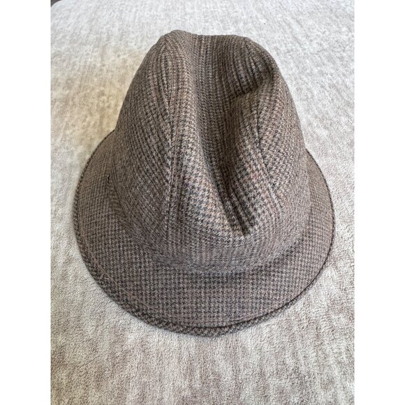 Vintage London Fog Wool Blend Fedora Hat Brown Size Large - Picture 1 of 7